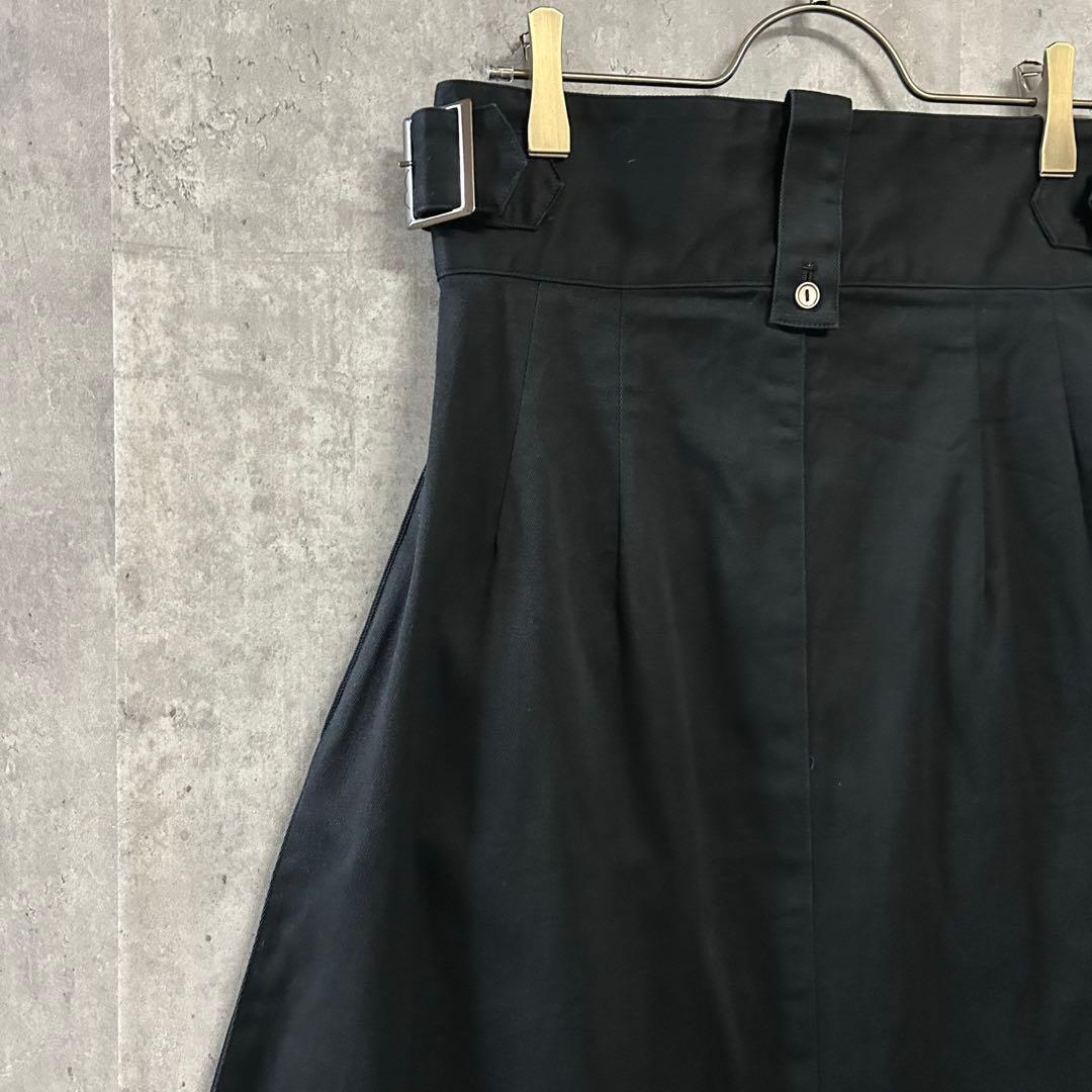 foufou themuseum美シルエットブラックスカートスタイルアップ S