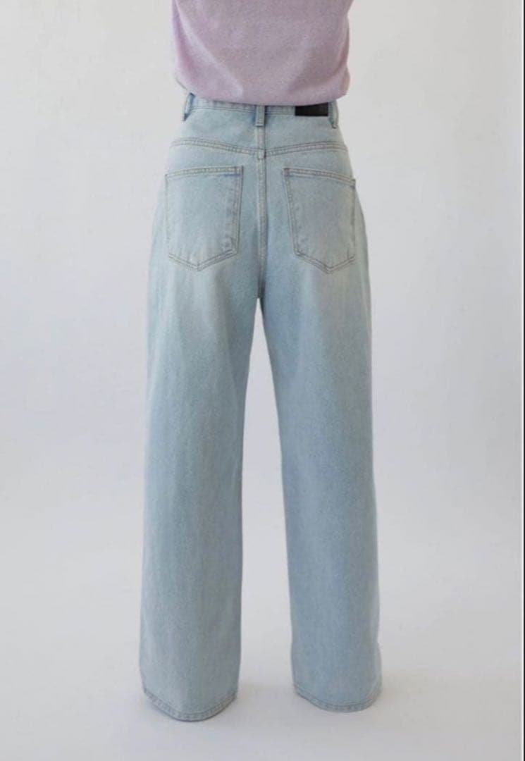 na.e ワイドルーズジーンズ　Wide Loose Jeans M 通常丈