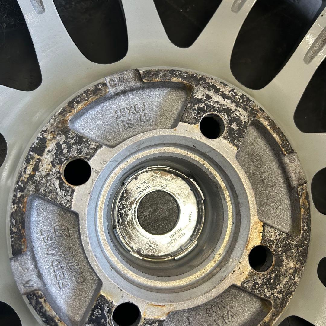 中古アルミ4穴車　15x6.0 フィット、アクア、ヤリス、カローラ、スイフトなど