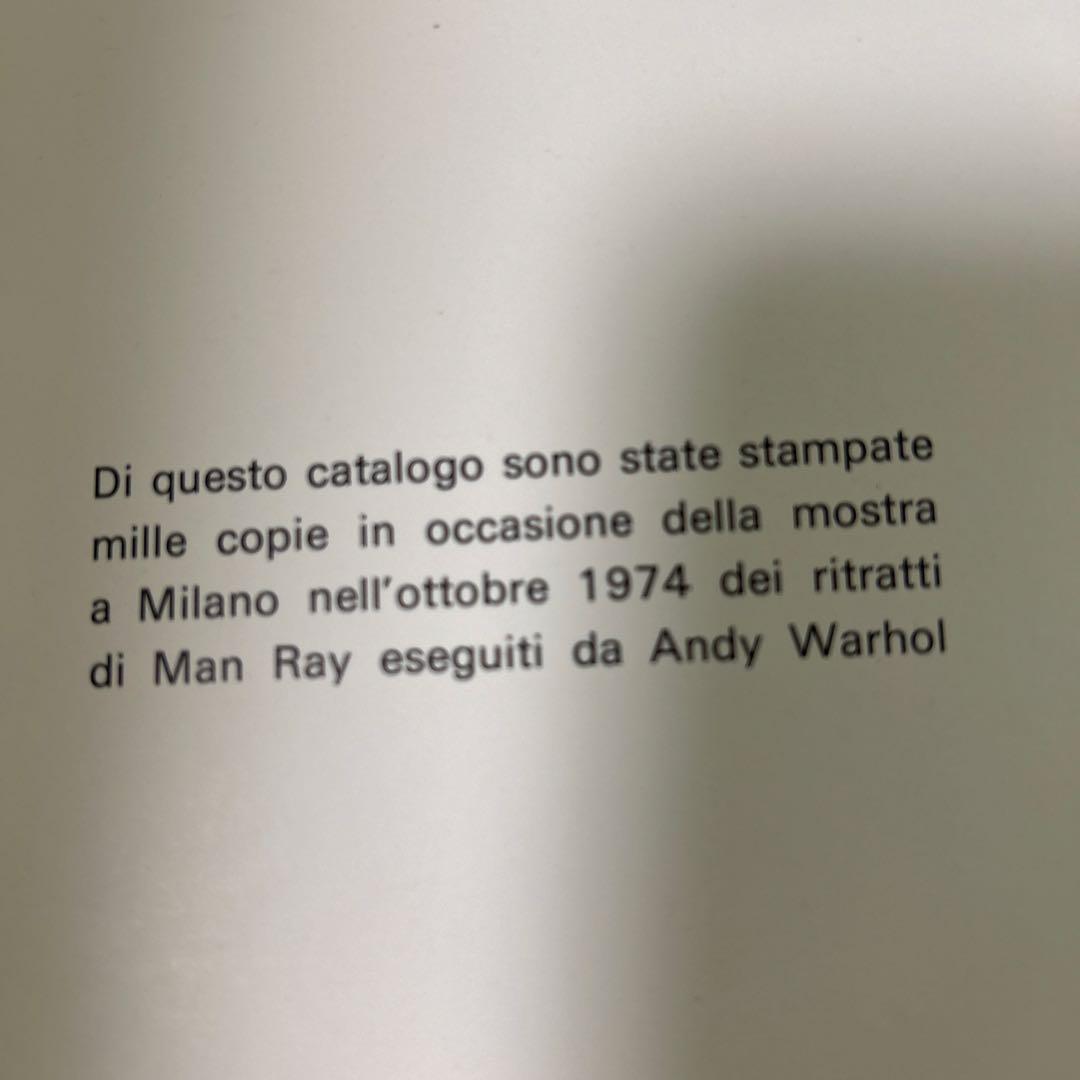 Man Ray by Andy Warhol 1974 マン・レイ　ウォーホル