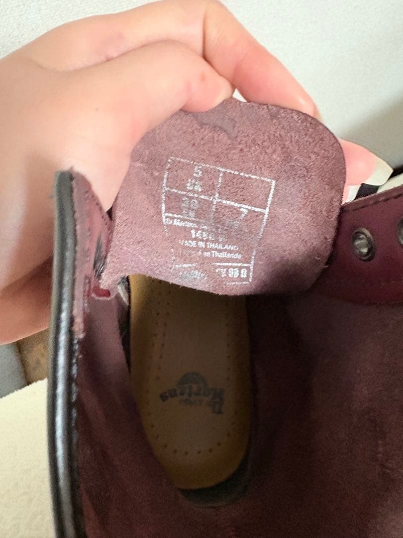 Dr. Martens チェリーレッド ワークブーツ