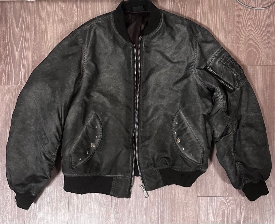 ジャケット・アウター BELVET Faded MA-1 Bomber Jacket/black