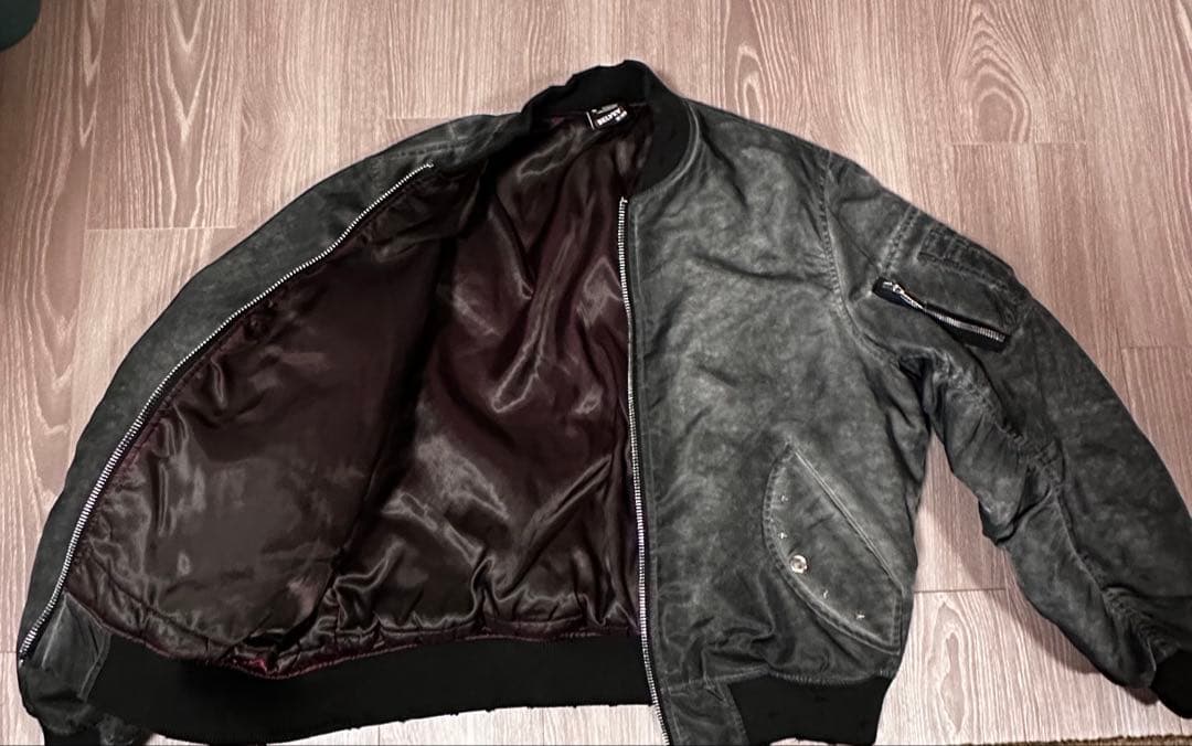 ジャケット・アウター BELVET Faded MA-1 Bomber Jacket/black