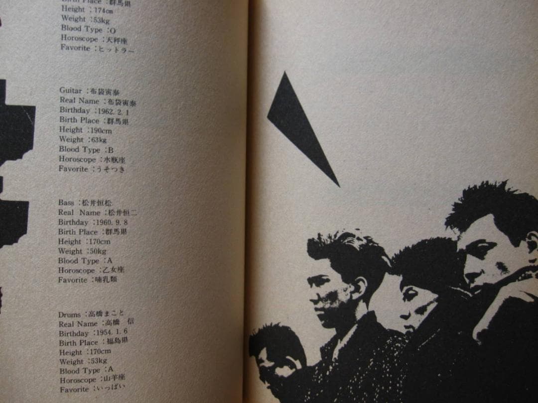 Image Dictionary BOOWY　ボウイ　氷室京介　布袋寅泰