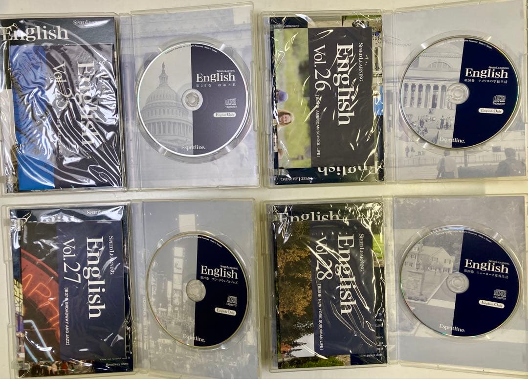 スピードラーニング English 英会話 CD 全48巻セット　CDプレーヤー