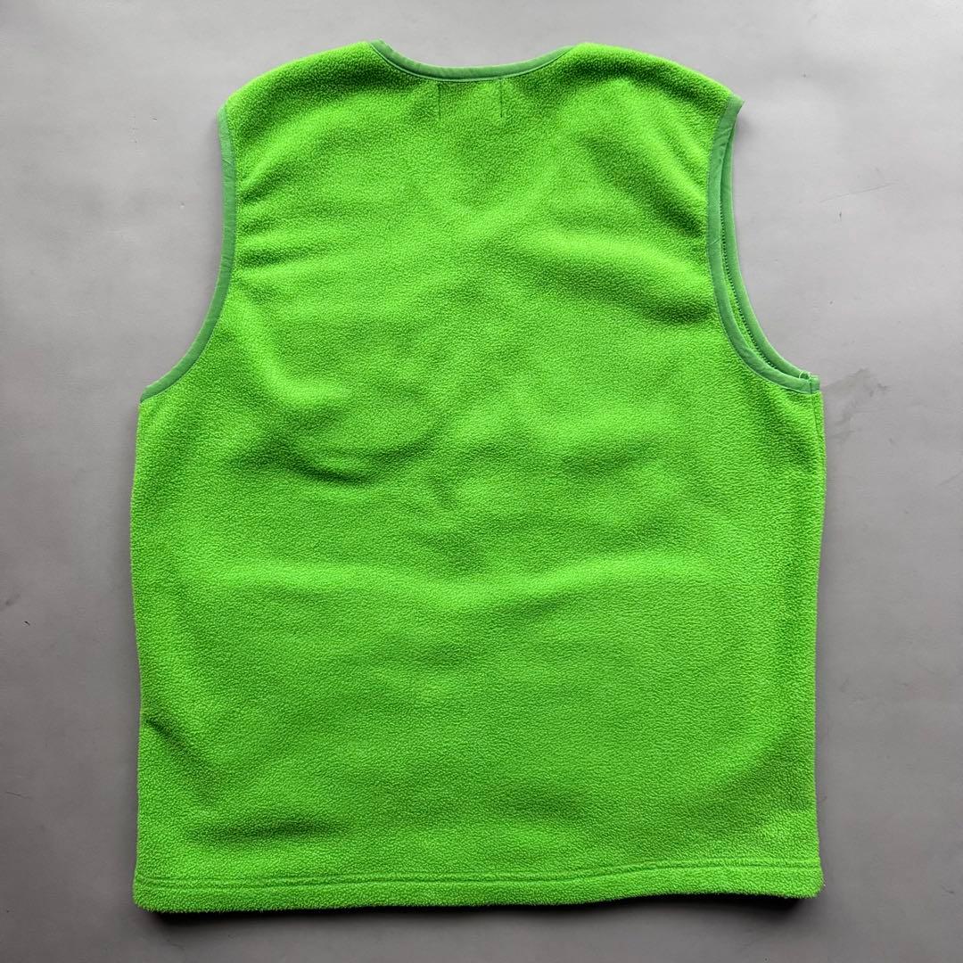 STUSSY TEMPO LAYER VEST フリースベスト ライムグリーン