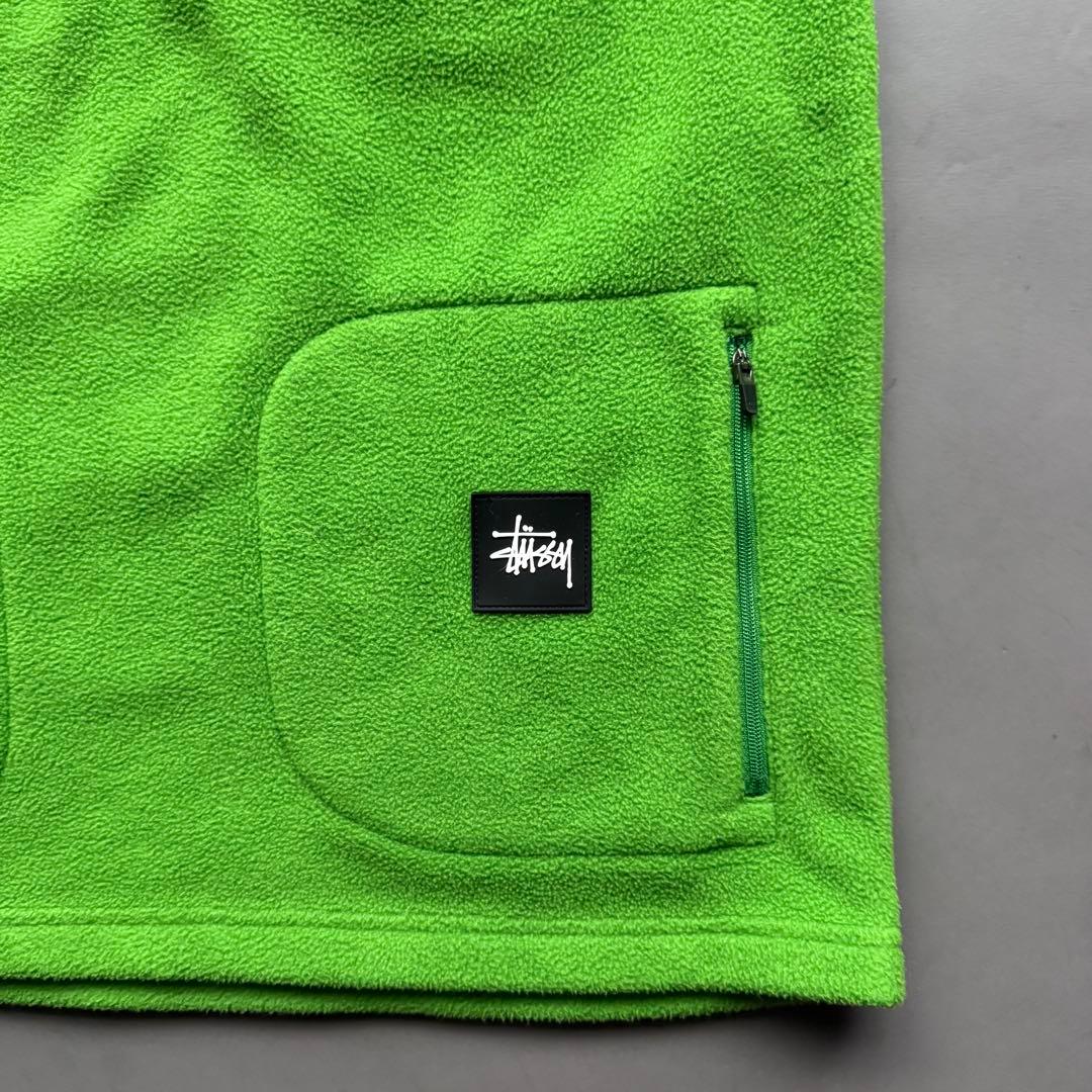STUSSY TEMPO LAYER VEST フリースベスト ライムグリーン