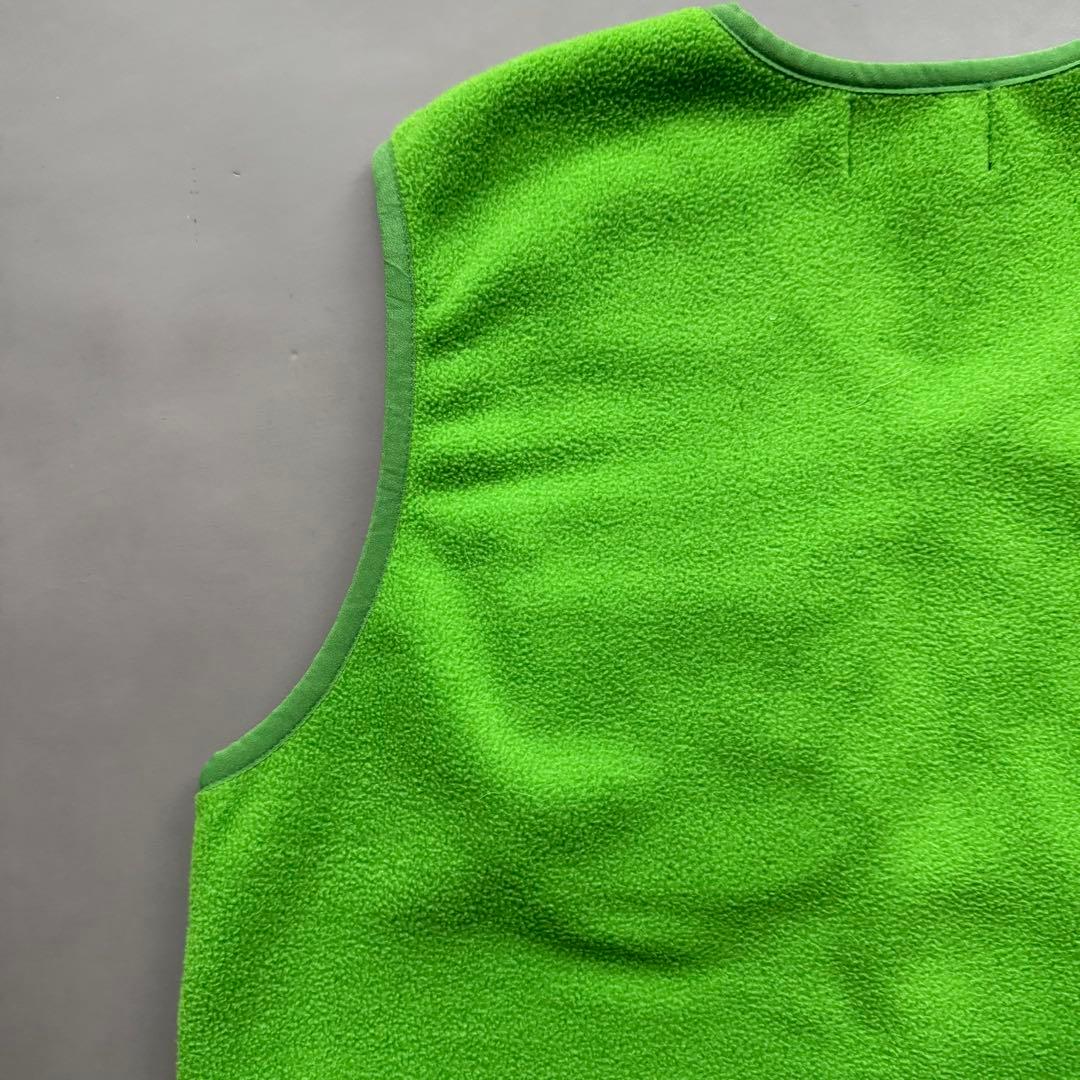 STUSSY TEMPO LAYER VEST フリースベスト ライムグリーン