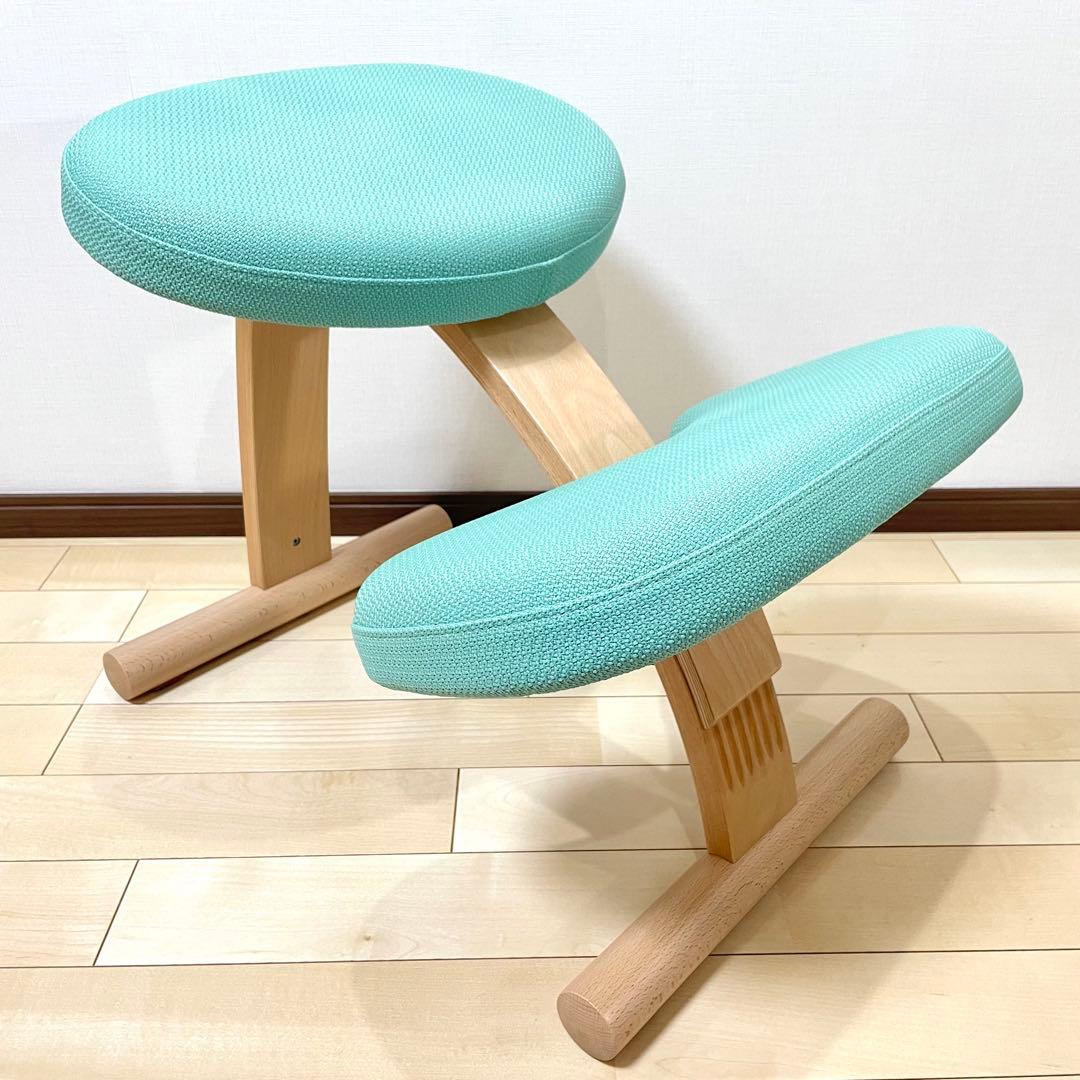 バランスチェア バランスイージー ライトグリーン 中古美品