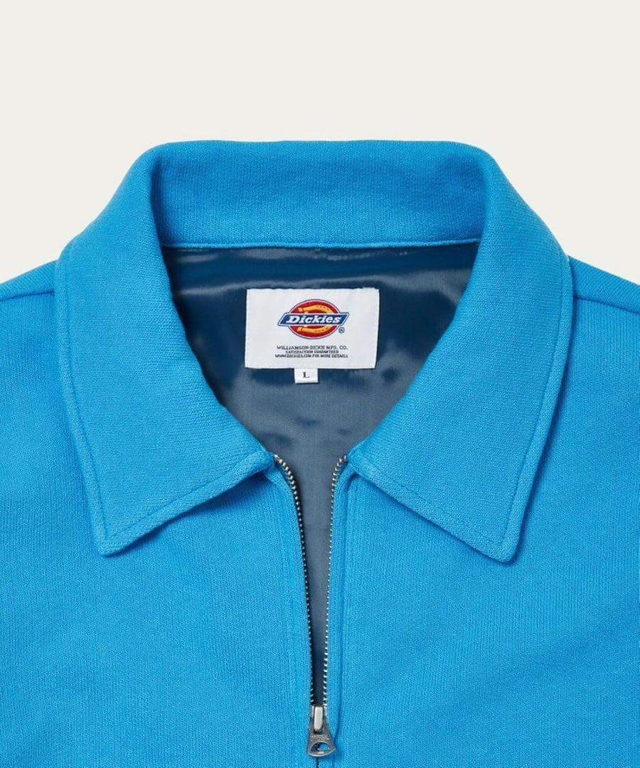 新品★別注 アイゼンハワー ジップ ジャケット 襟付き ブルー Dickies