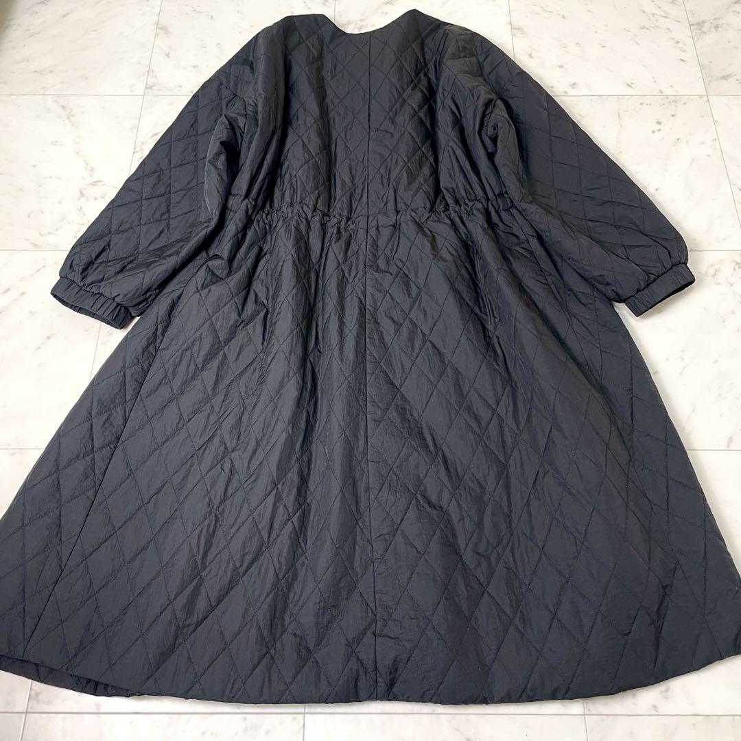 専用【美品】ビアズリー 袖バルーンキルトコート ドローコード 黒 フリーサイズ