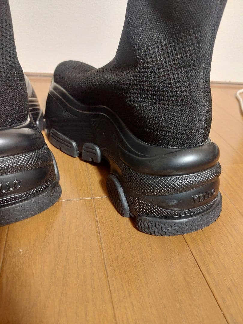 完売品★YELLO★BLACK WHALE SHORT BOOTS★Mサイズ