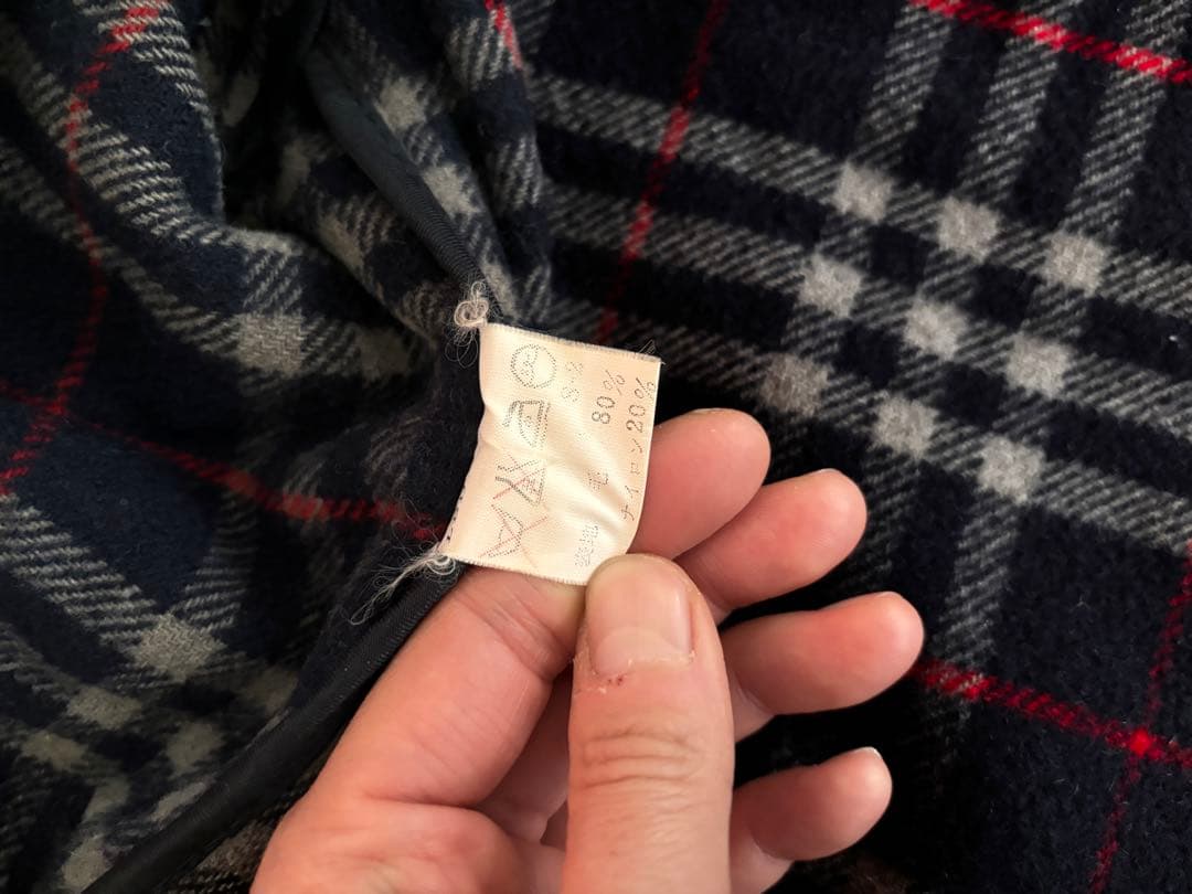 次*中様 希少! 90s バーバリー Burberry 英国製 ダッフルコート