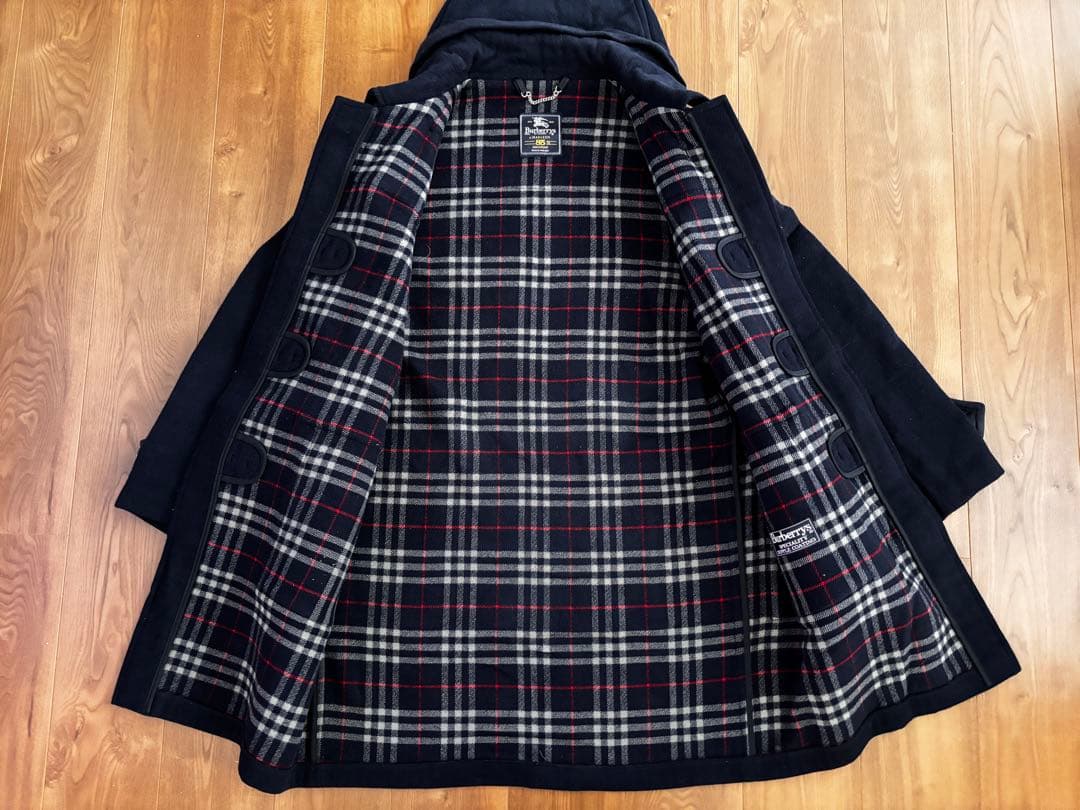 次*中様 希少! 90s バーバリー Burberry 英国製 ダッフルコート