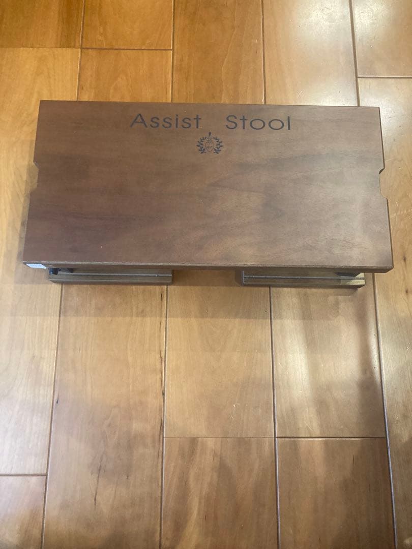 Assist Stool 木製折りたたみスツール　ピアノ　足台　茶色　ブラウン