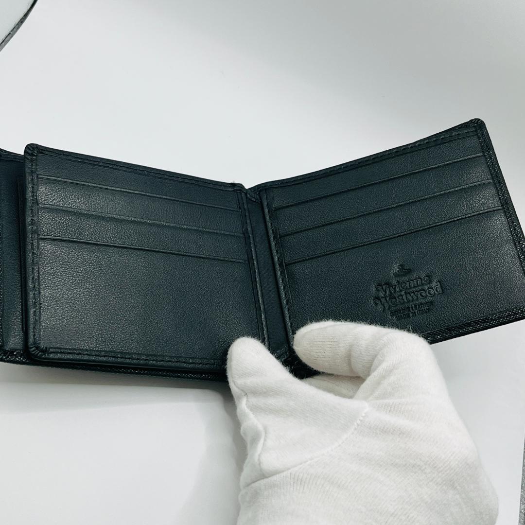 大特価 Vivienne Westwood 黒 折財布 札入れ カードケース