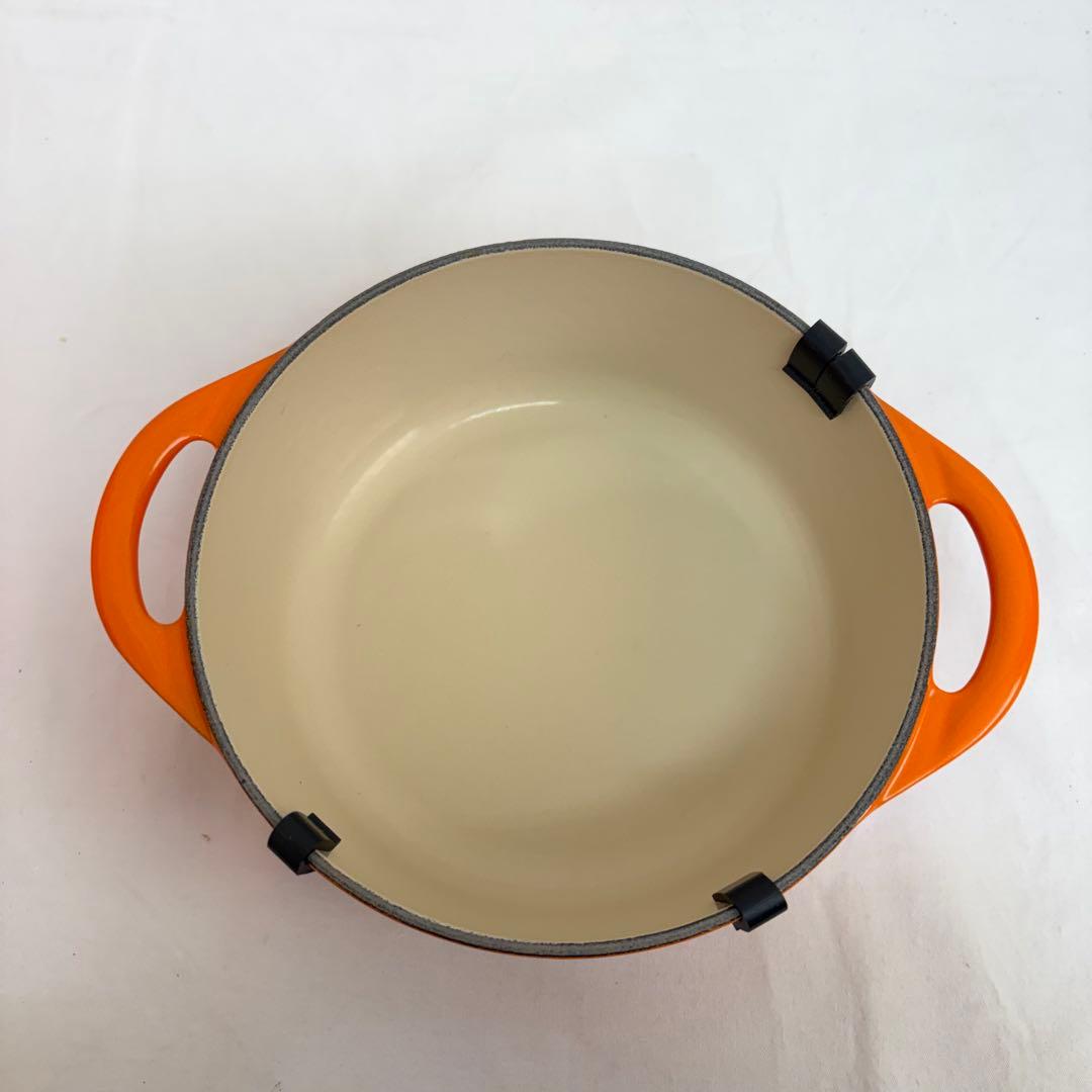 B1748 LE CREUSET ル・クルーゼ 両手鍋18cm グリーン0001