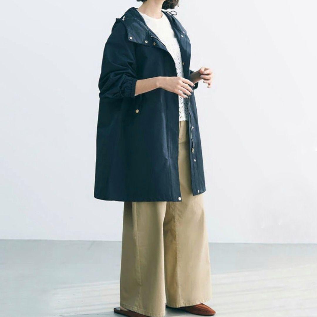 2026SS♡UNFILO アンフィーロ フーディコート ゆったり ネイビーM