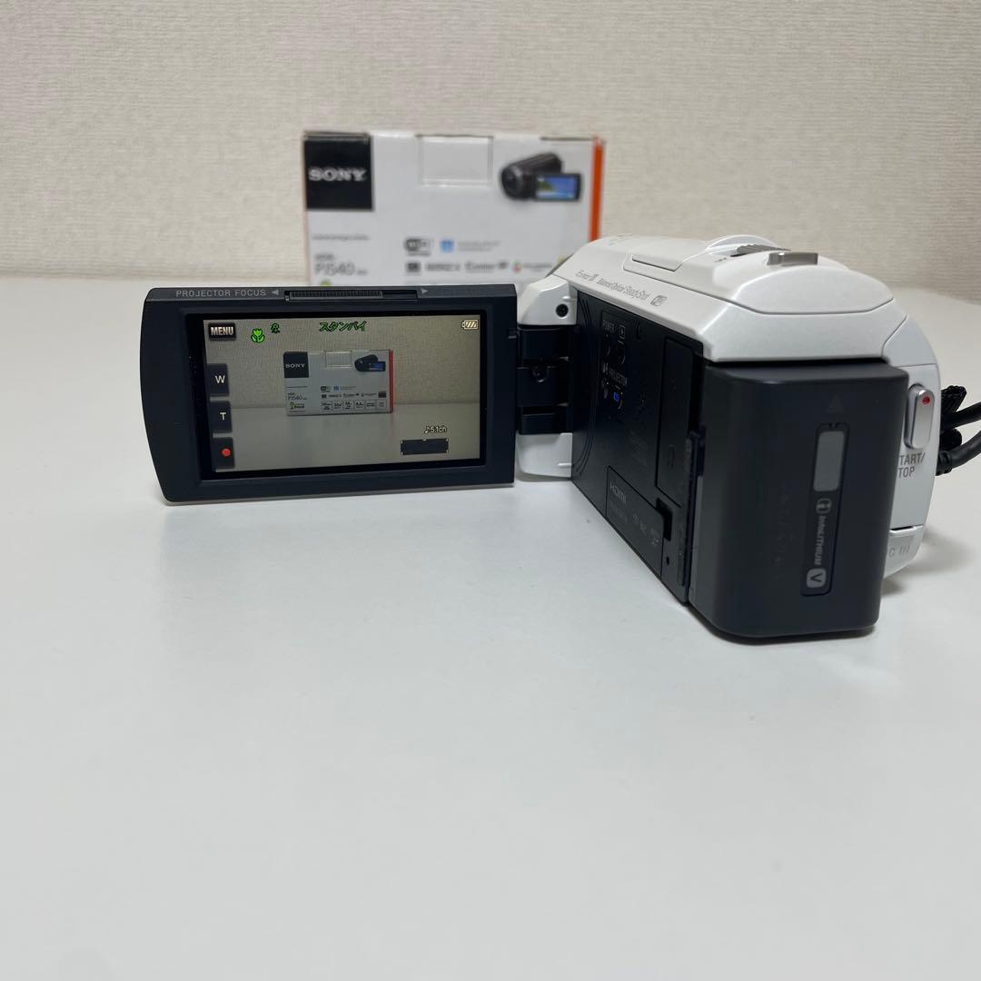 SONY HDR-PJ540 ビデオカメラ 本体　ホワイト
