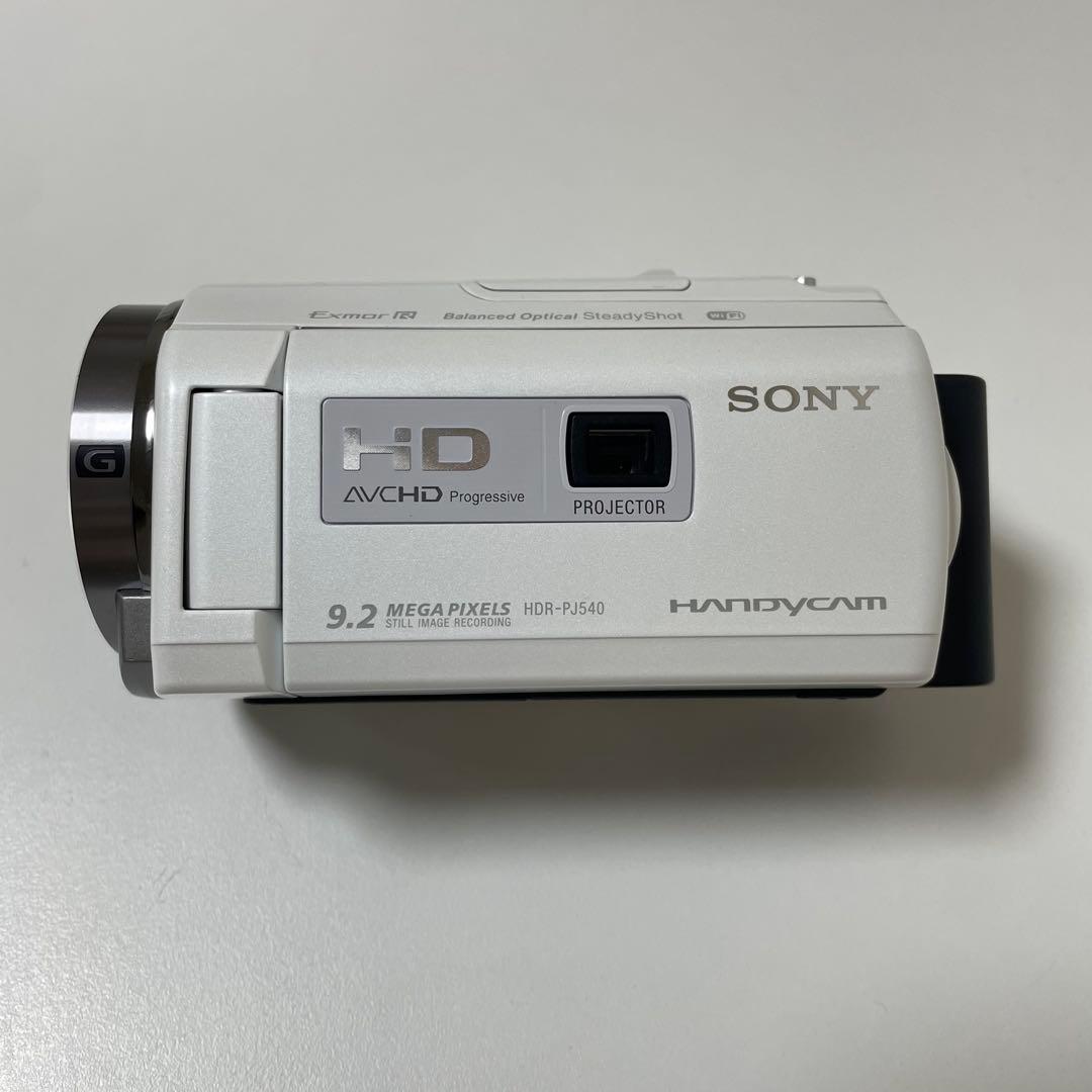 SONY HDR-PJ540 ビデオカメラ 本体　ホワイト