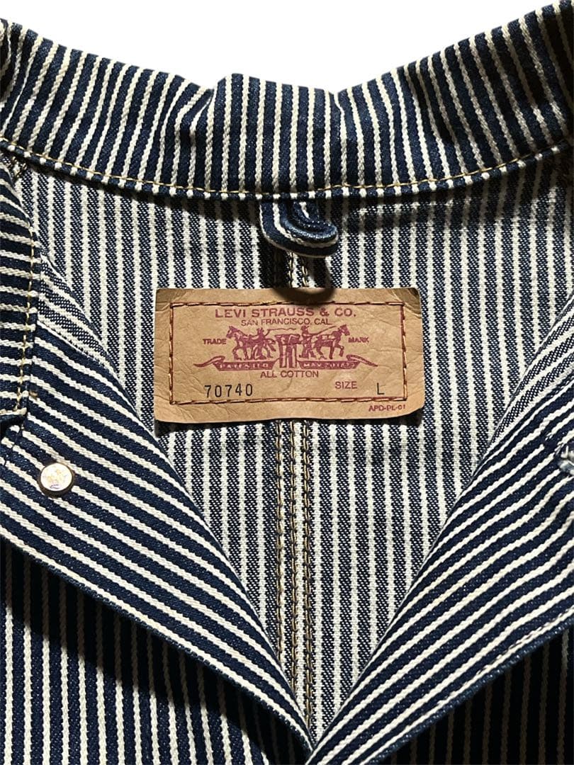 【希少】LEVI'S リーバイス 70740 ヒッコリー カバーオール L