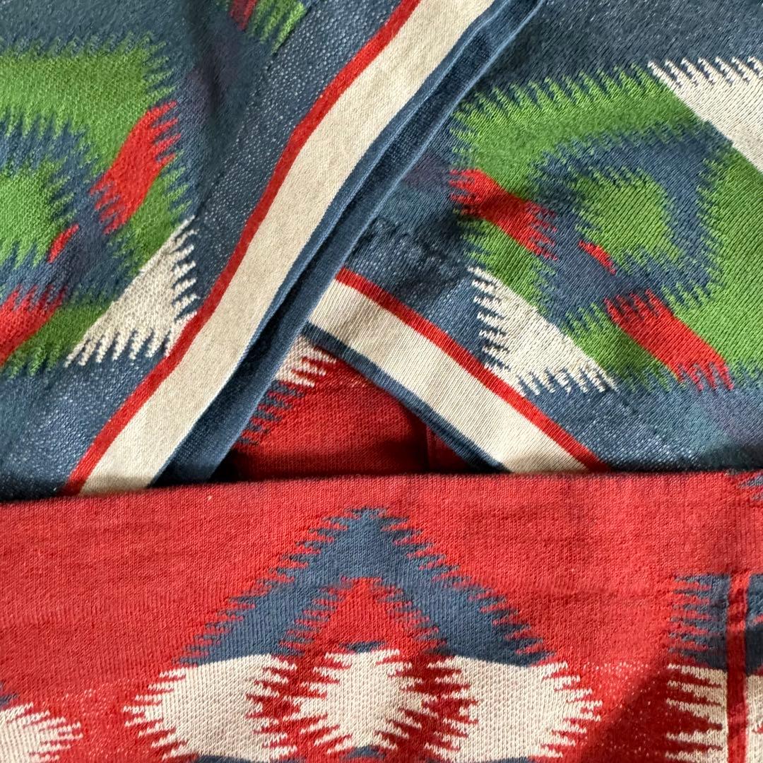 トップス 00s RRL native jacguard pocket tee M