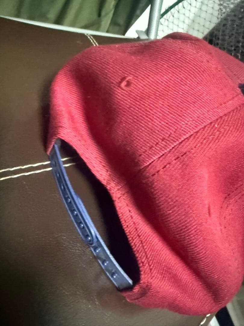 Supreme ベースボールキャップ レッド/ネイビー