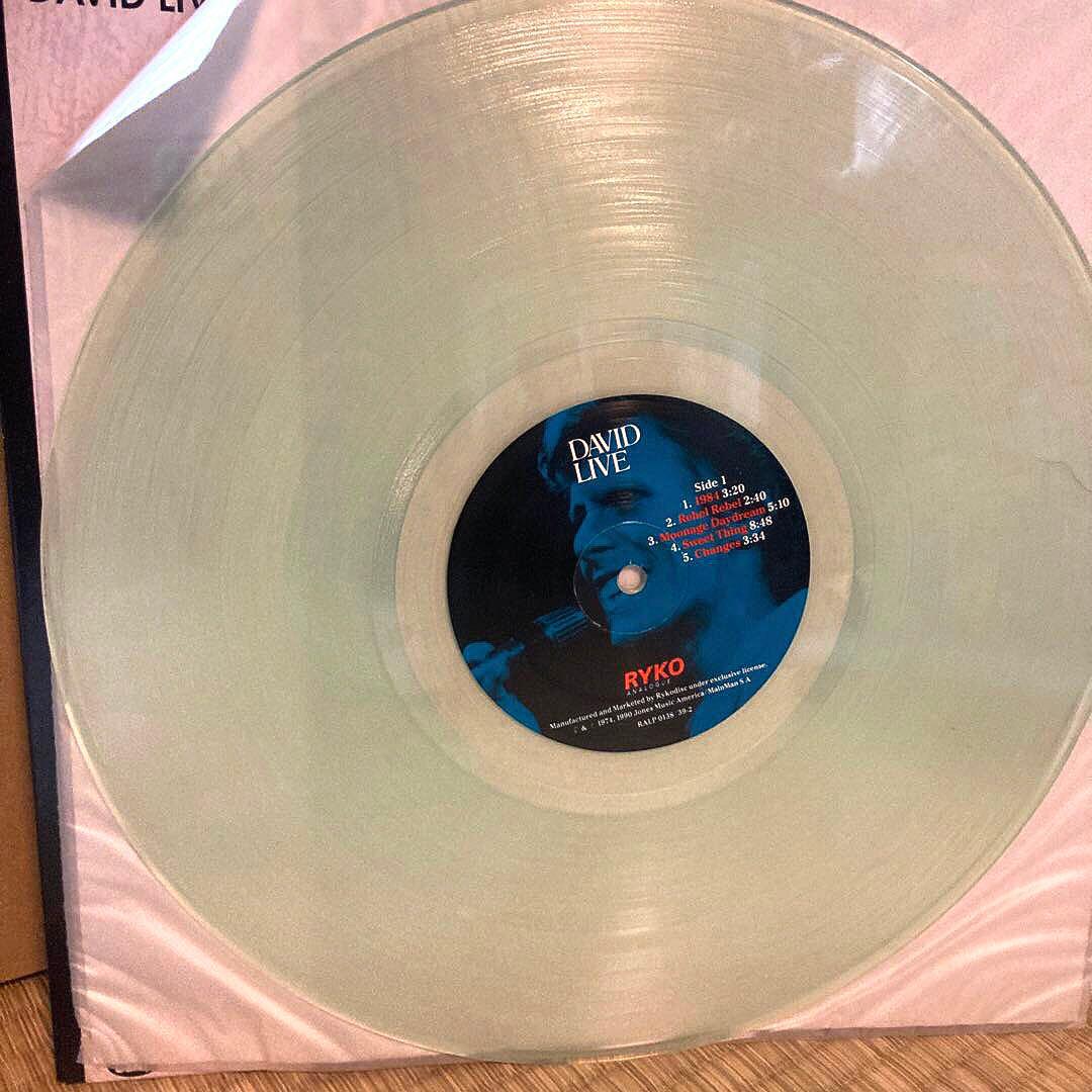 超レア デヴィッドボウイ DAVID LIVE 限定盤 シリアルナンバー LP