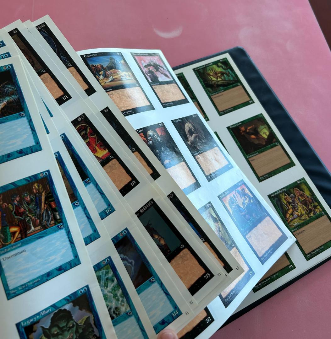 MTG テンペスト バインダー 全チェックリストカード付き