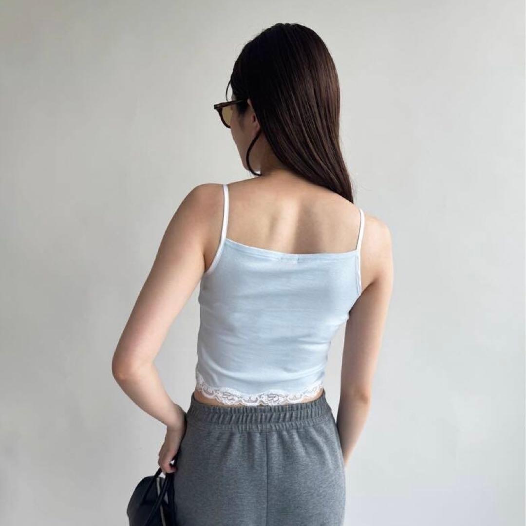 ゆっこ/25SS/レーストリムキャミソール