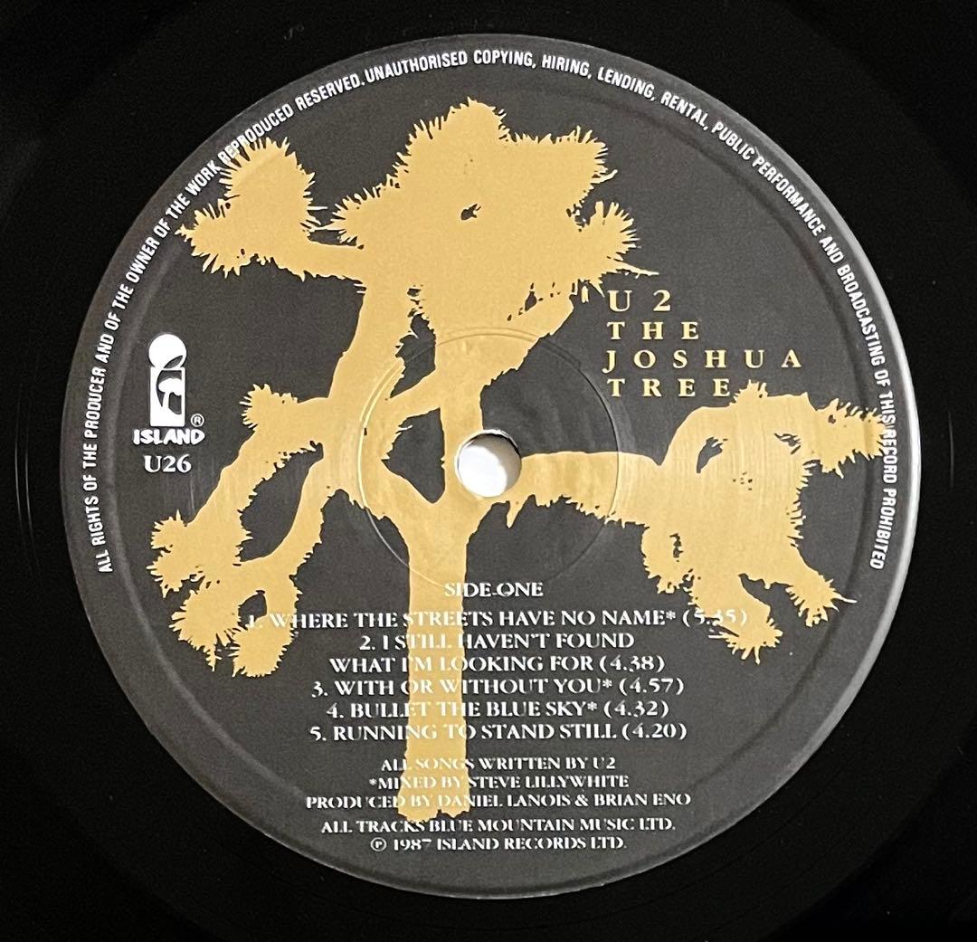 UKオリジナル盤☆U2/ヨシュアトゥリー レコード 再生確認済 