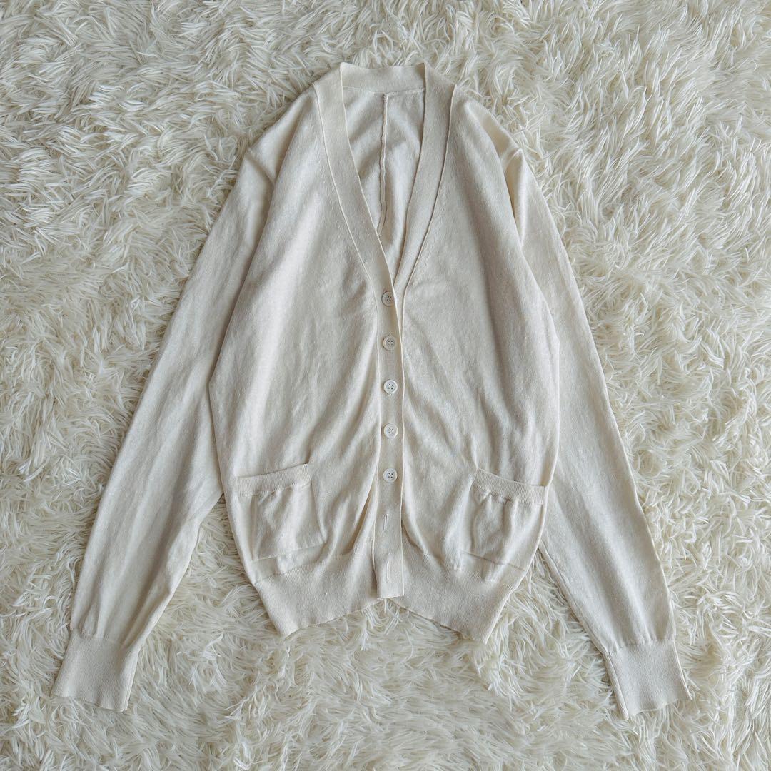 【極美品】ドゥーズィエムクラス 23ss リネン シルク カーディガン 春夏