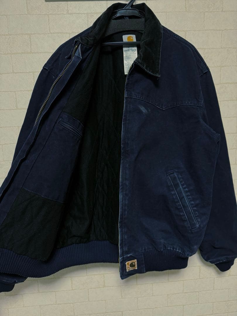 カーハートCarhartt サンタフェジャケット L ネイビー　J14 MDT