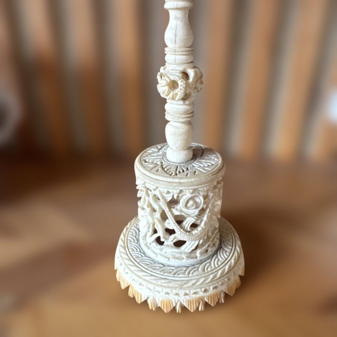 鈴*キ様 中国工芸品　お土産　龍　山水　天球　多層球　置物
