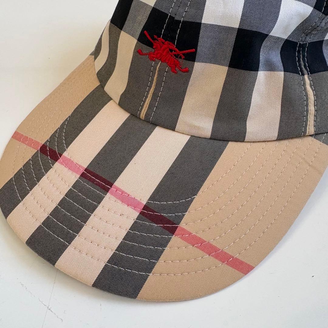 BURBERRY バーバリー ゴルフ キャップ ノバチェック ロゴ有 男女可 M