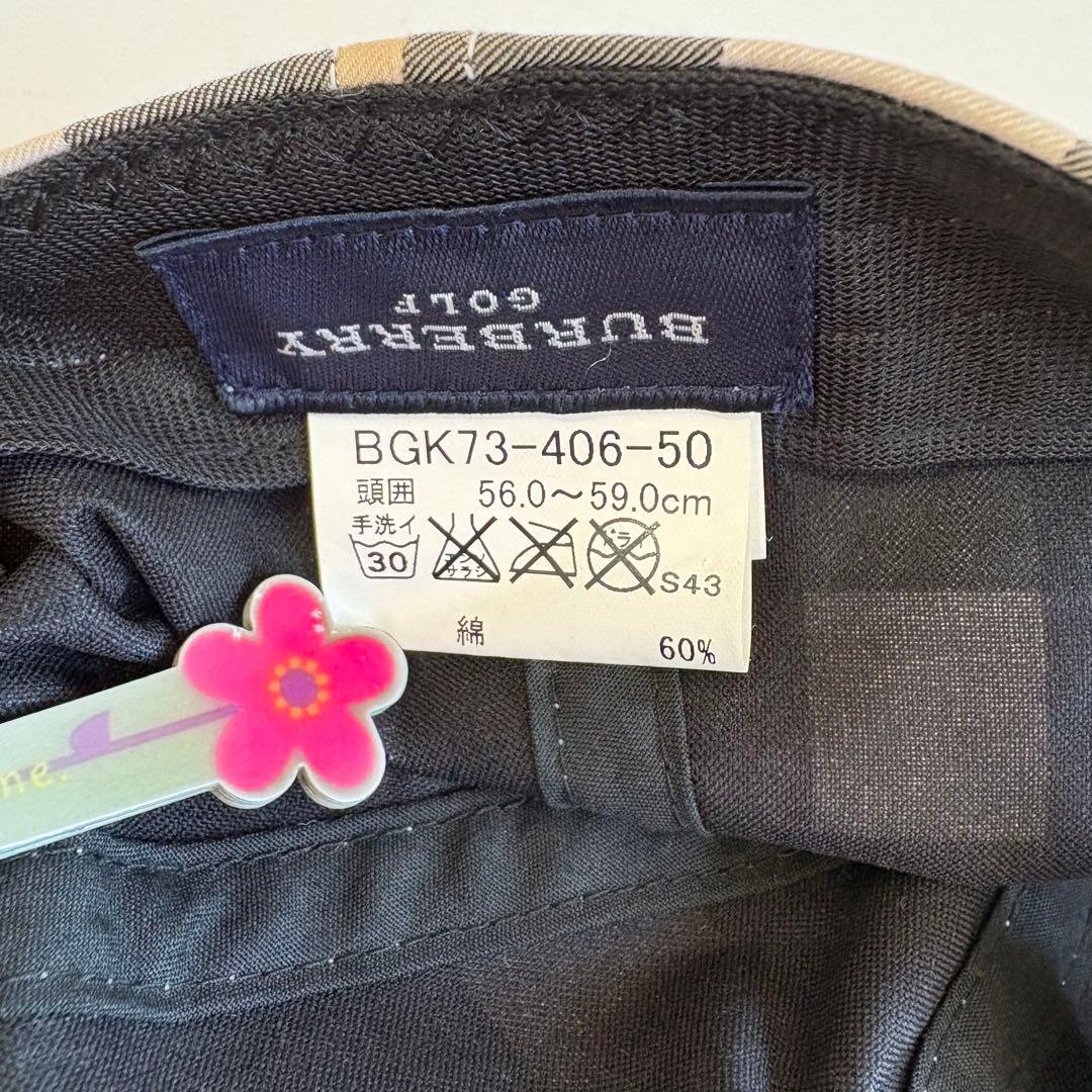 BURBERRY バーバリー ゴルフ キャップ ノバチェック ロゴ有 男女可 M