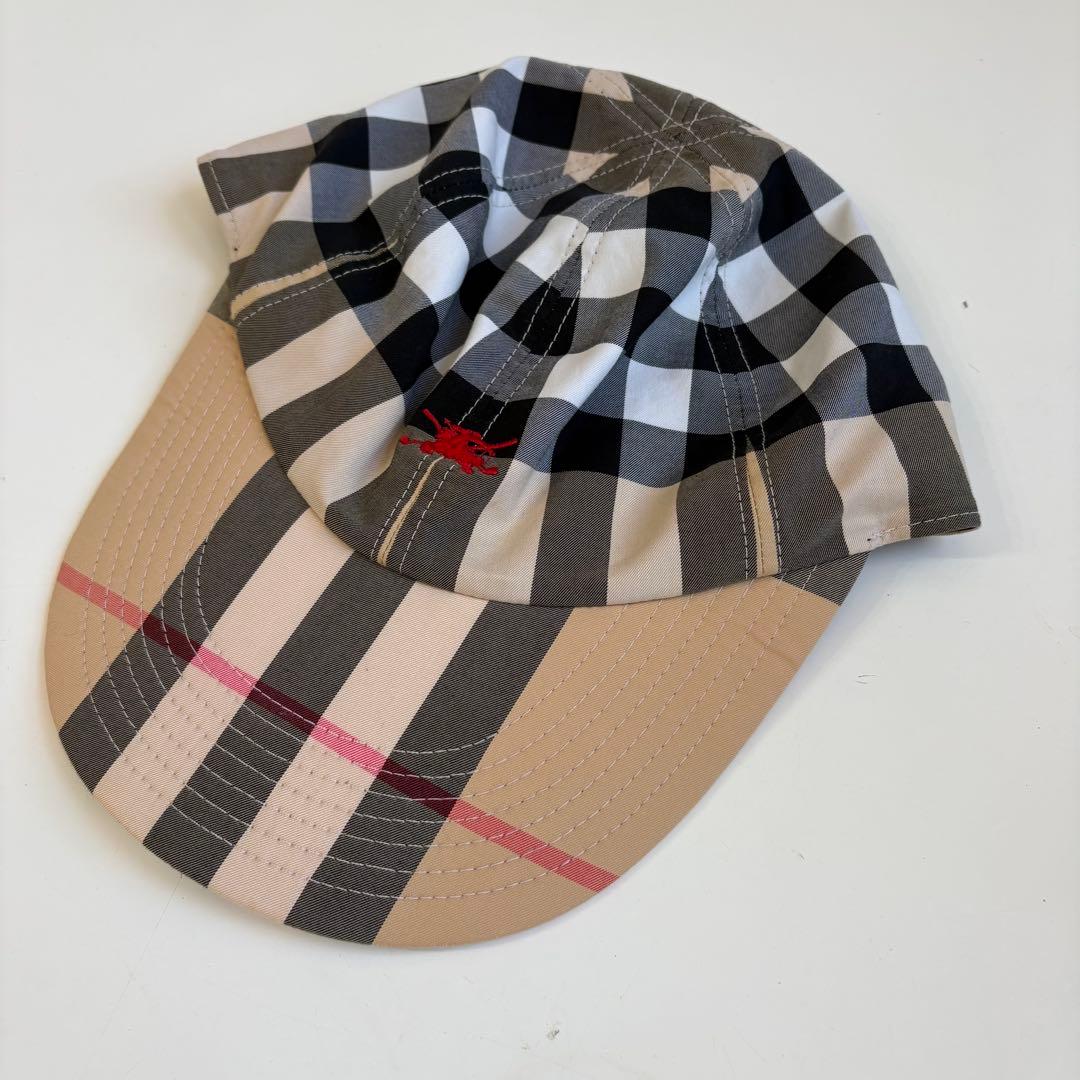 BURBERRY バーバリー ゴルフ キャップ ノバチェック ロゴ有 男女可 M