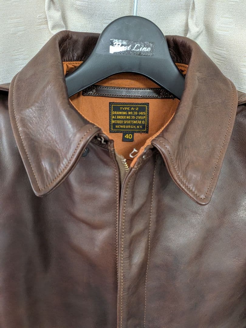 BUZZ RICKSON'S A-2 ウェーバースポーツ社 サイズ40