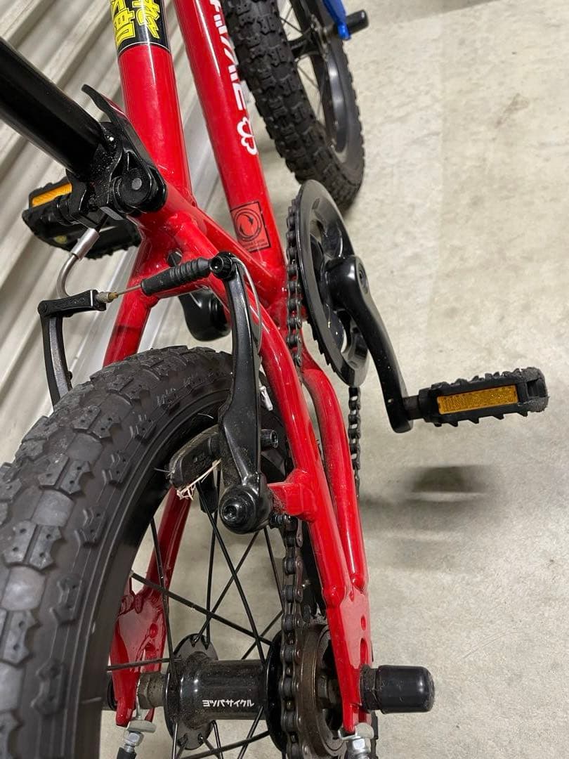 【Popi】ヨツバサイクル　14インチ レッド/ブルー