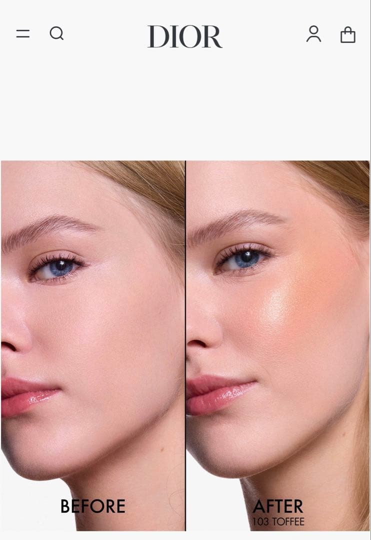 Dior ディオールバックステージ ロージー グロウ スティック 102 トフィ