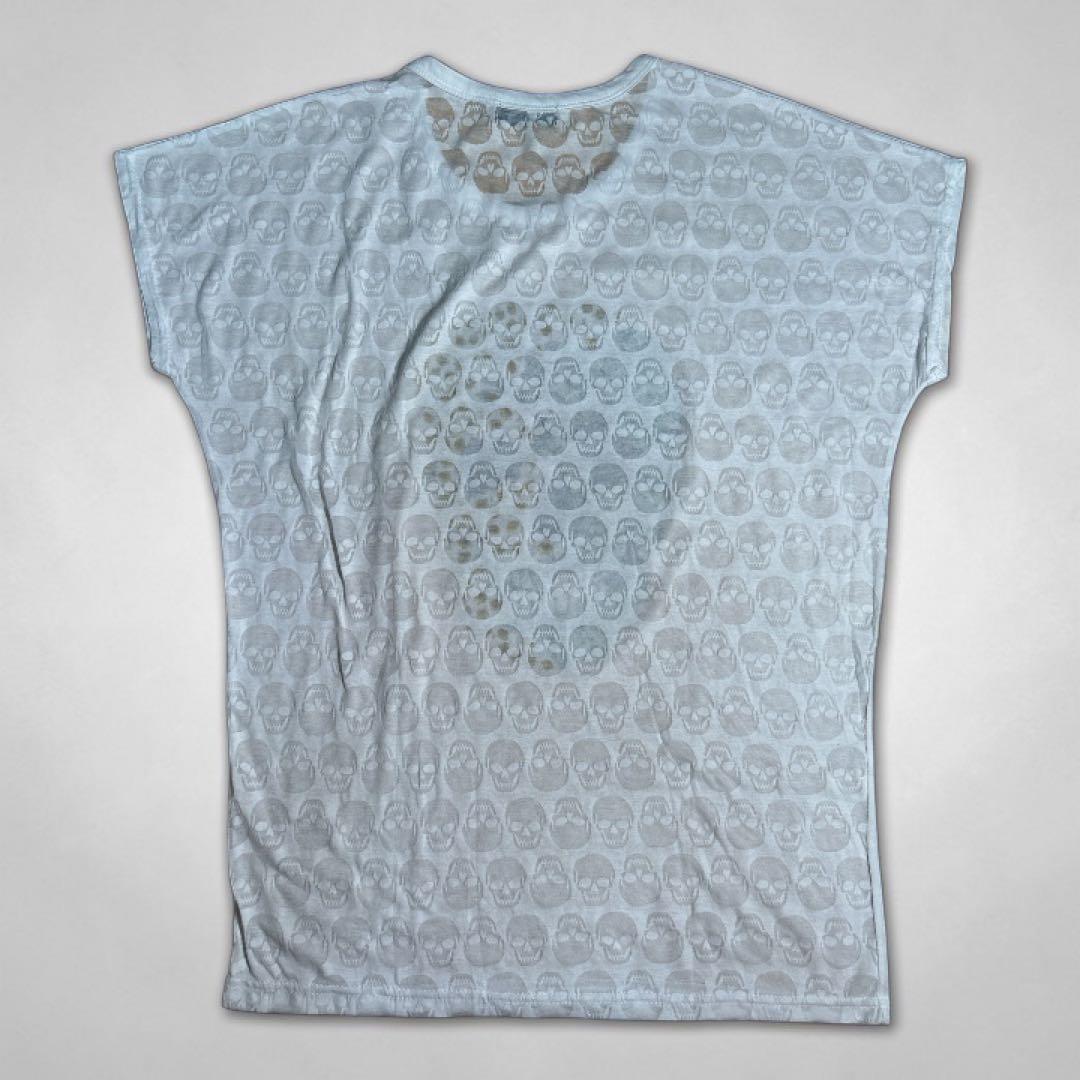 y2k ドクロ　ラインストーン Tシャツ スタッズ グランジ　お兄系