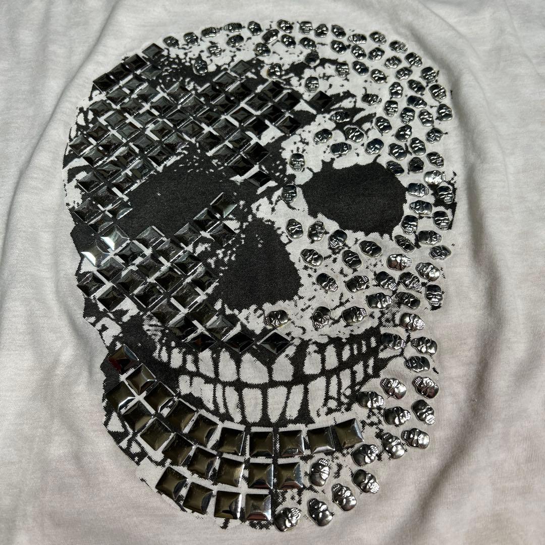 y2k ドクロ　ラインストーン Tシャツ スタッズ グランジ　お兄系