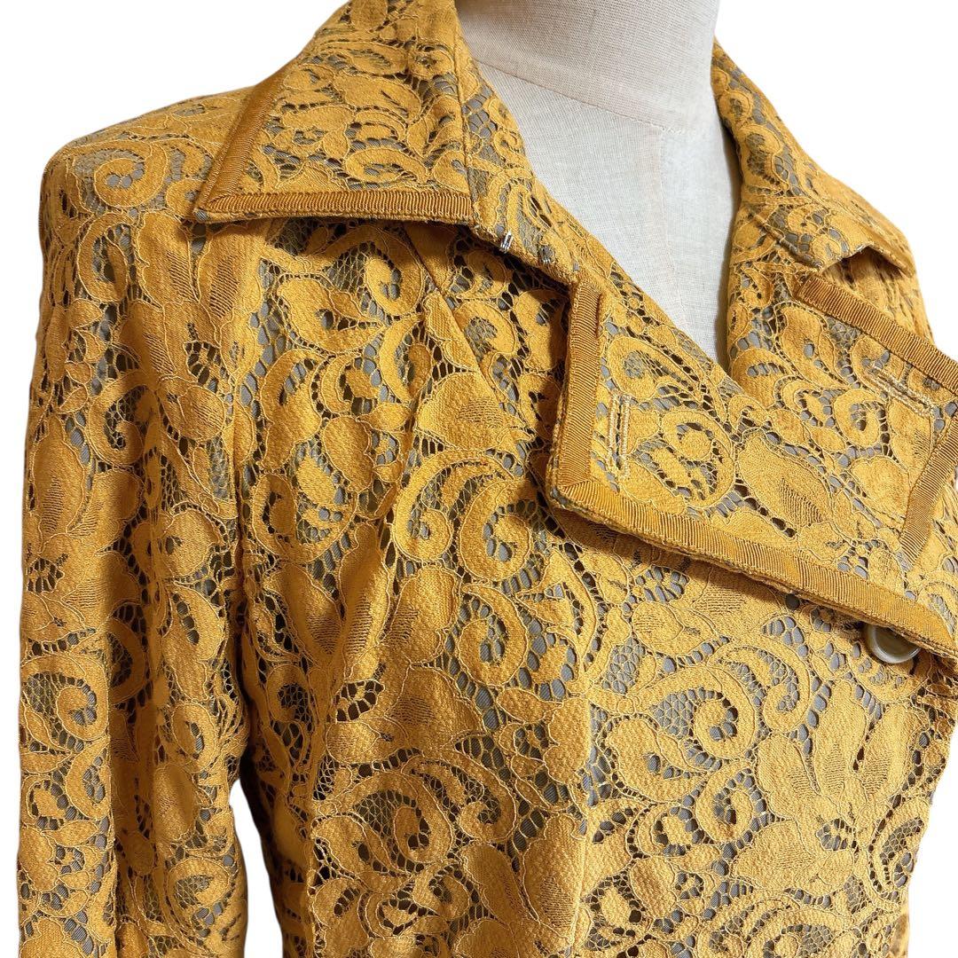未使用品 VIVIENNE TAM レース 総柄 コート ボタニカル サイズ0