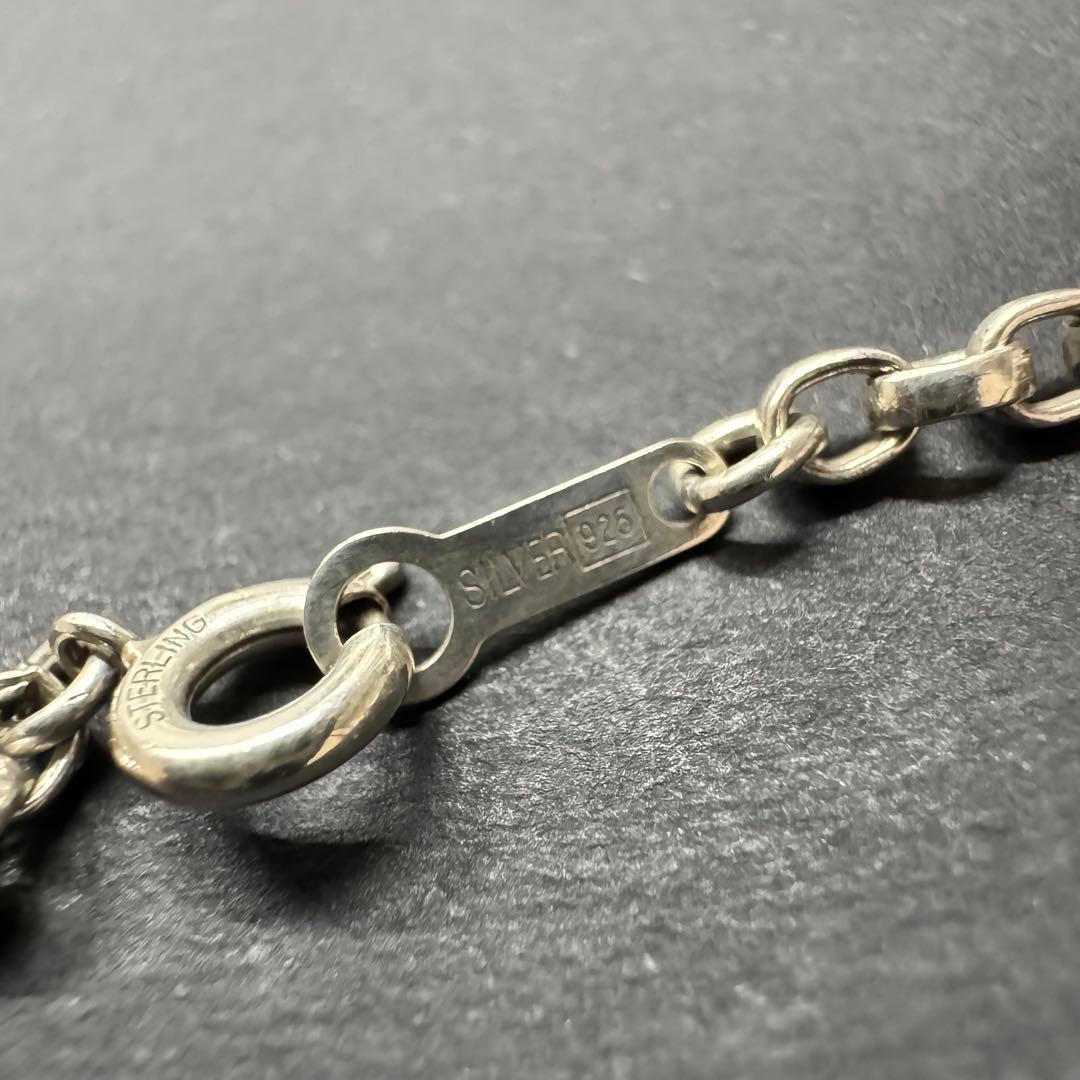 【太め 46㎝ 10g】ロールチェーンネックレス silver925