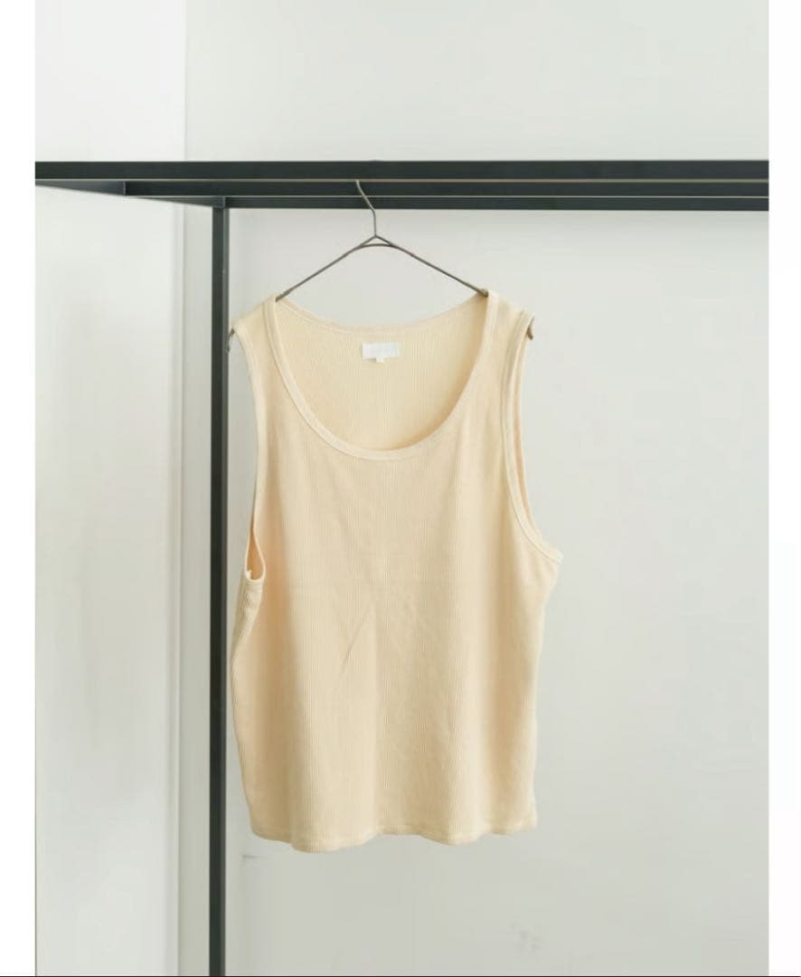 【KANEMASA PHIL. 】Waffle Tank Top（ECRU）