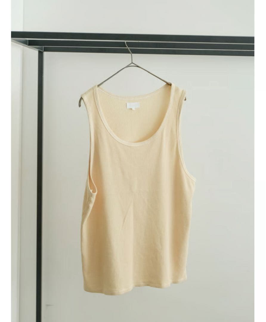 【KANEMASA PHIL. 】Waffle Tank Top（ECRU）