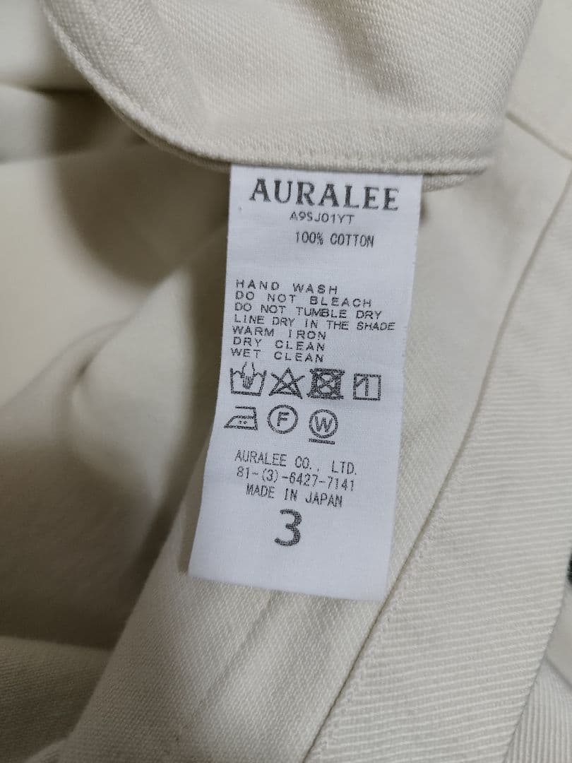 ジャケット・アウター AURALEE 2019SS LOOSE TWILL OVER JACKET