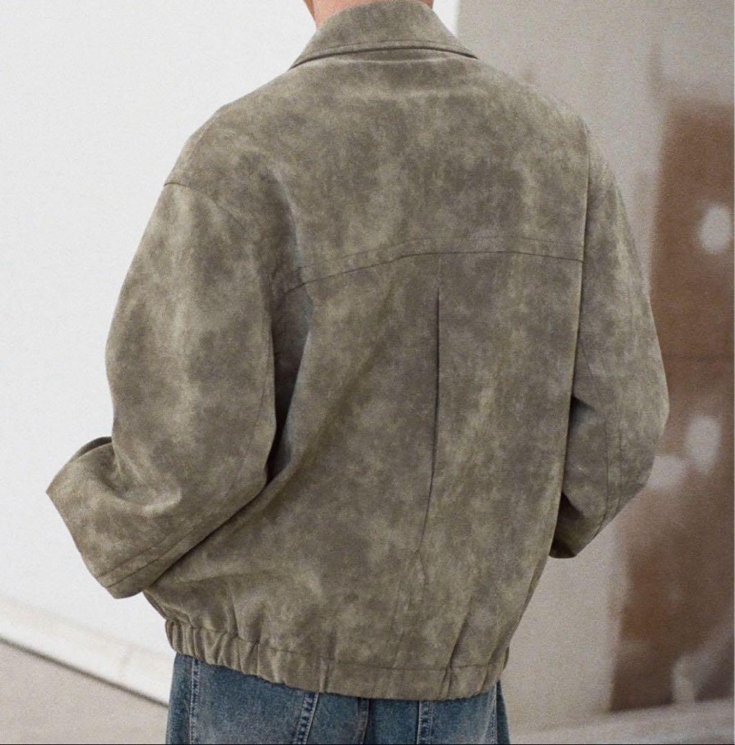 ジャケット・アウター FAUX SUEDE ZIP BLOUSON