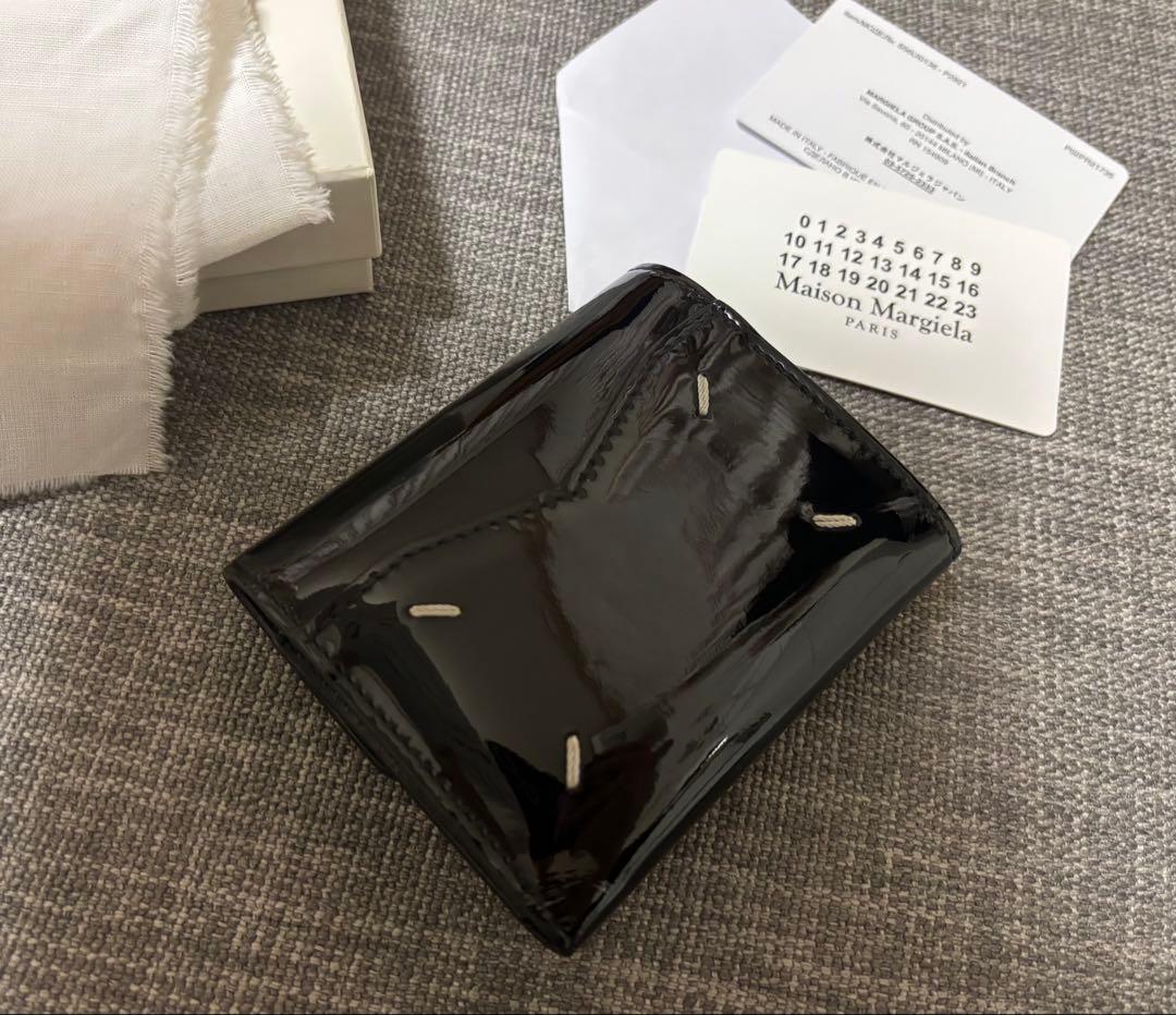 Maison Margiela 三つ折りコンパクト財布ブラック