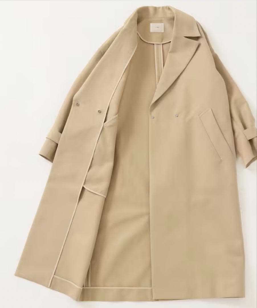IENA コットンWクロスオーバーチェスターコート
